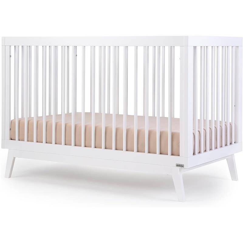Dadada - Baby Soho 3-in-1 Convertible Wooden Crib to Toddler Bed, White Image 1