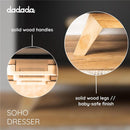 Dadada - Soho 5-Drawer Dresser for Nursery and Bedroom, Black/Natural Image 3