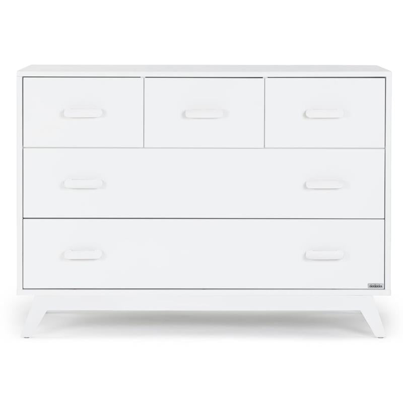 Dadada - Soho 5-Drawer Dresser for Nursery and Bedroom, White Image 1
