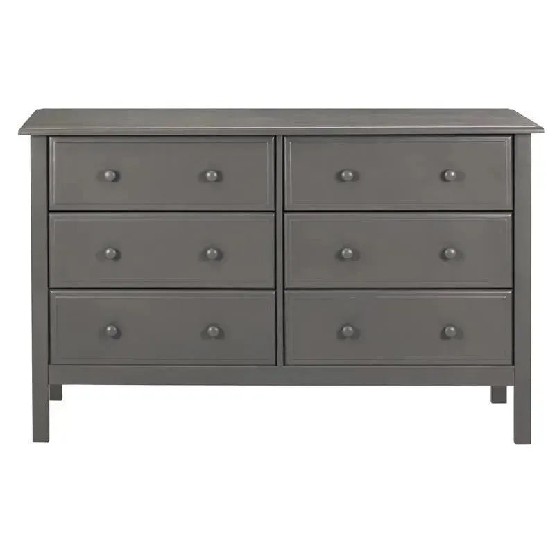 DaVinci Jayden 6-Drawer Double Wide Dresser, Slate Image 1