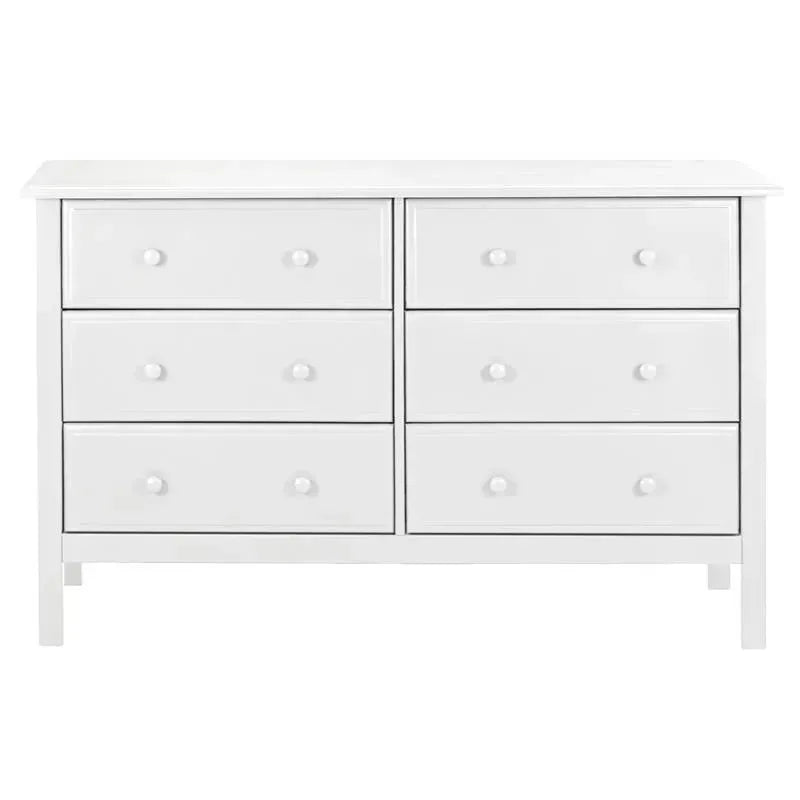 DaVinci Jayden 6-Drawer Double Wide Dresser, White Image 1