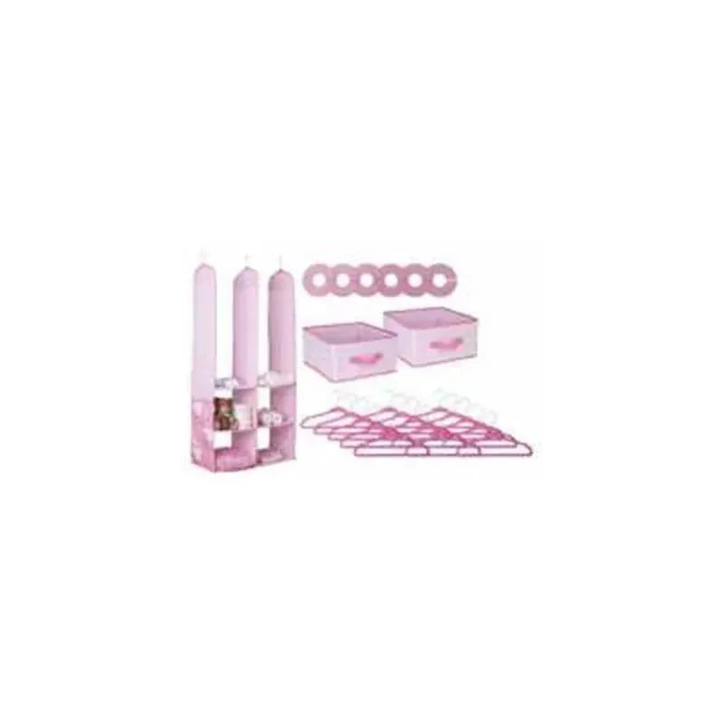 Delta Children - 24 Pk Nursery Storage Set, Pink Image 1