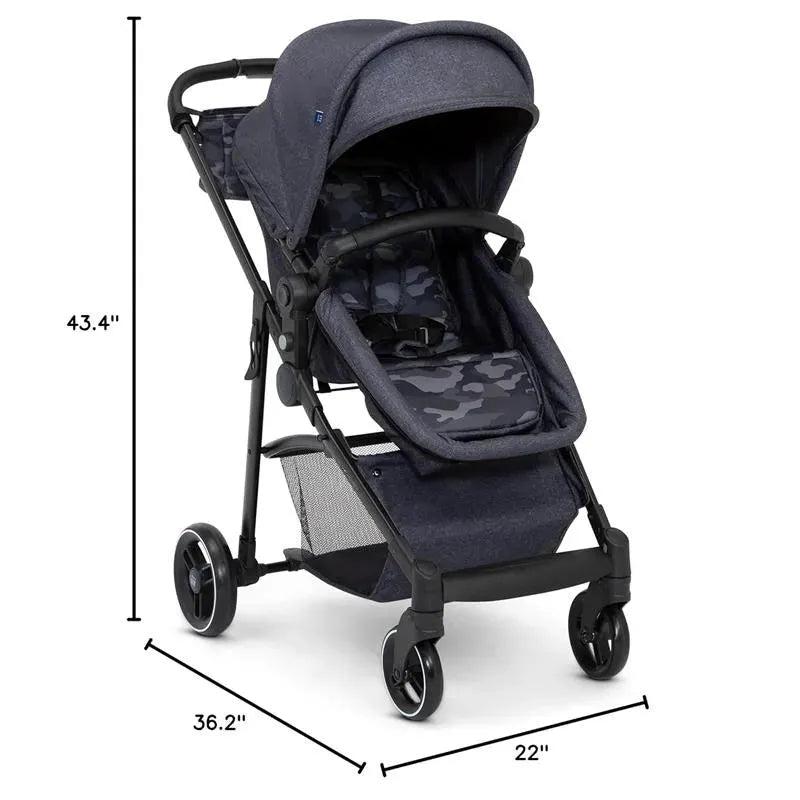 Delta Children - Baby Gap 2-In-1 Carriage Stroller, Camo Black Image 4