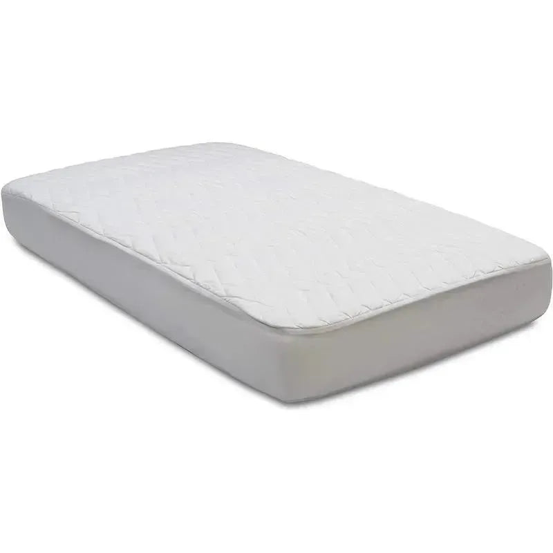 Delta Children - Beautyrest Fitted Baby Crib Mattress Pad Cover, White Image 4