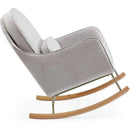 Delta Children - Ella Rocker with LiveSmart Evolve Fabric, Limestone Grey Image 3