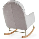 Delta Children - Ella Rocker with LiveSmart Evolve Fabric, Limestone Grey Image 5