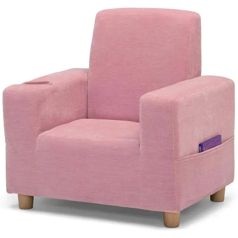 Delta Children - Gap Upholstered Kids Chair, Pink Blush Image 3