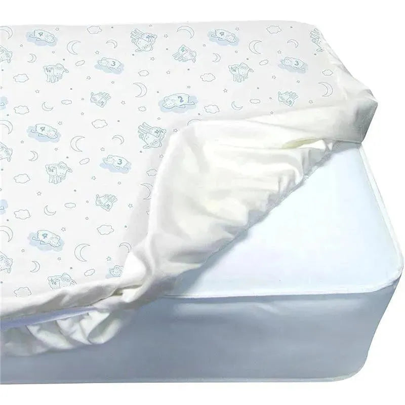 Delta Children - Serta Perfect Sleeper Deluxe Quilted Fitted Crib Mattress Pad, White Image 1