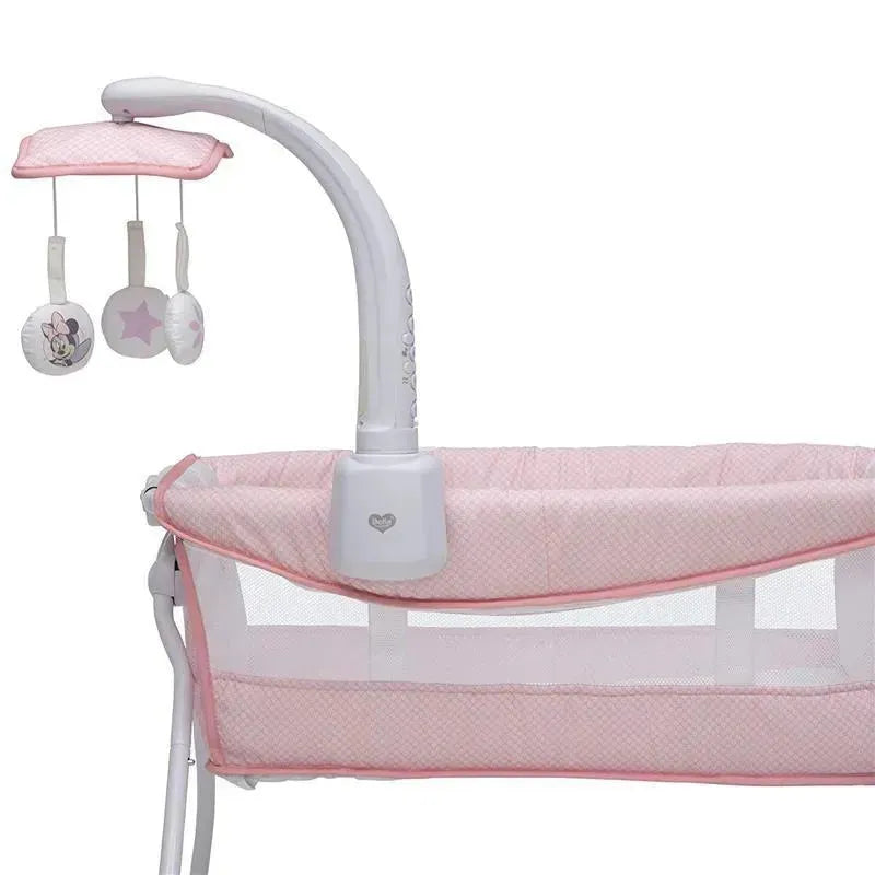 Delta Deluxe Activity Sleeper Baby Bedside Folding portable Bassinet - Disney Minnie Mouse Image 3
