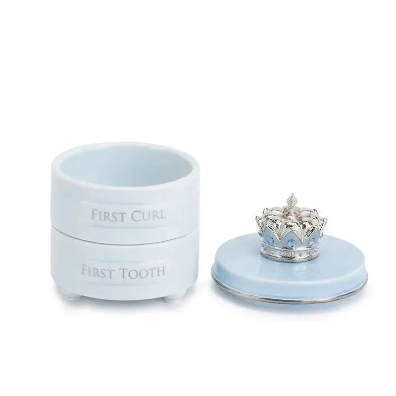 Demdaco Baby First Tooth & Curl Keepsake Box, Blue  Image 2