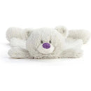 DEMDACO - Birthstone Amethyst and Grey, Stuffed Animal Blankie Bear February Image 2