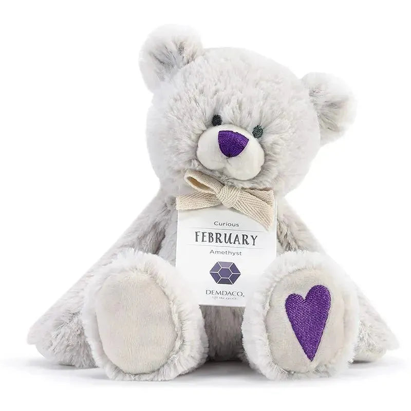 Demdaco - February Birthstone Plush Bear Image 1