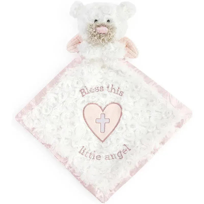 Demdaco - Guardian Angel Bear Blankie, Pink Image 1