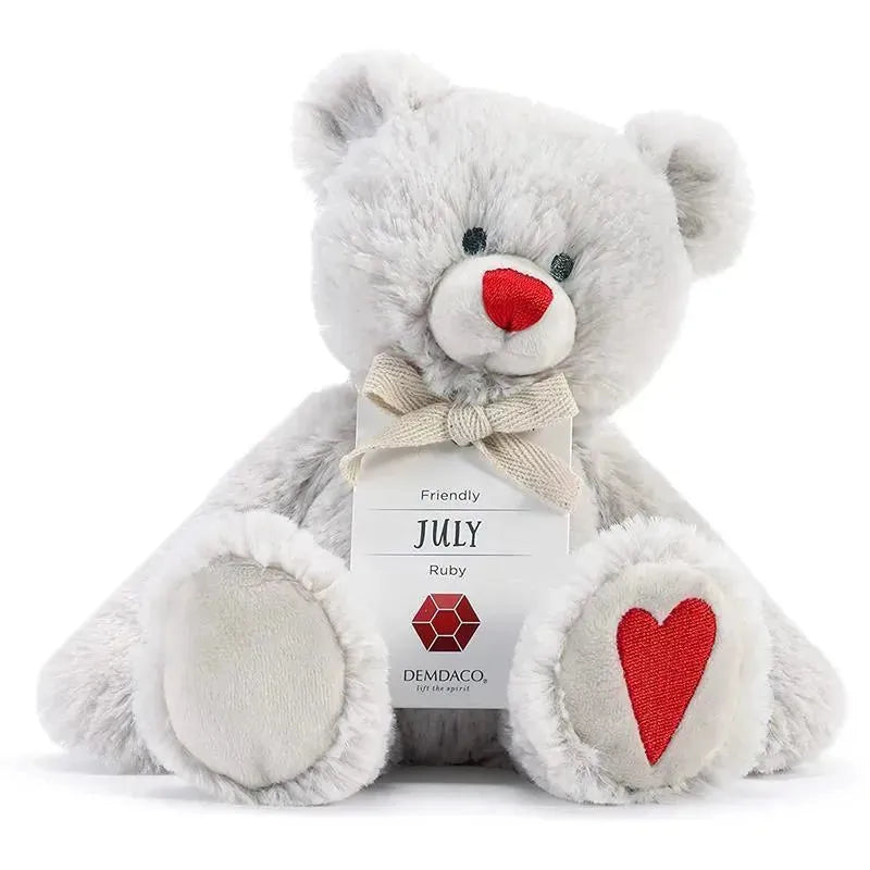 Demdaco - July Birthstone Plush Bear Image 1