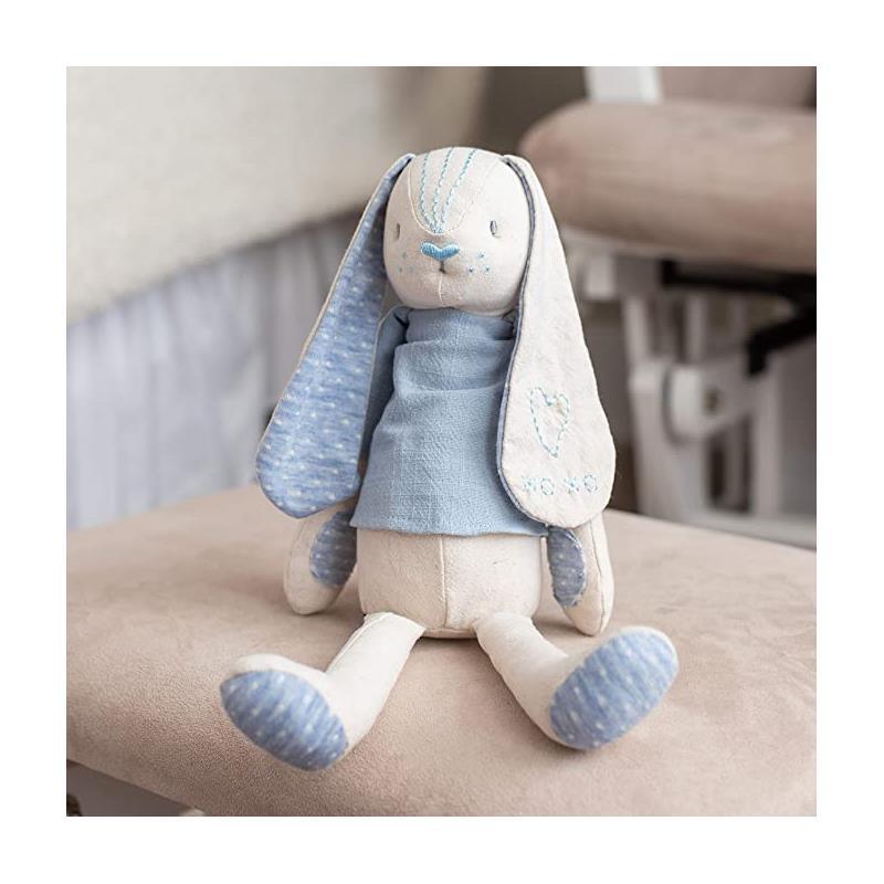 Demdaco - Linen Plush Blue Bunny Image 4