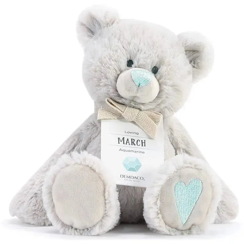 Demdaco - March Birthstone Plush Bear Image 1