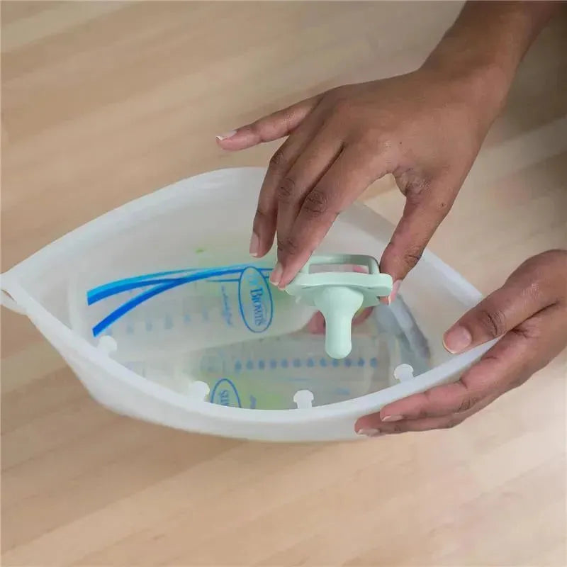 Dr Brown - 100% Silicone Microwave Steam Sterilizer Bag, Reusable Sterilizing Bag Image 8
