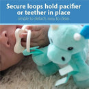 Dr. Brown - Baby Lovey Pacifier Holder & Teether Clip, Dinosaur Image 6