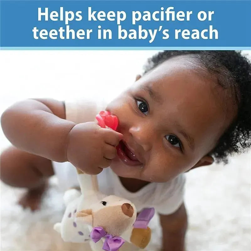 Dr. Brown - Baby Lovey Pacifier Holder & Teether Clip, Dinosaur Image 4