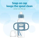 Dr. Brown's - Milestones Narrow Sippy Bottle with Silicone Handles, Light Blue Image 4