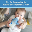 Dr Brown - Milestones Narrow Sippy Spout Bottle, Easy-Grip Handles, 8oz, Ecru, 1-Pack, 6m+ Image 5