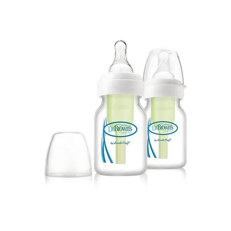 Dr. Brown Options Standard - Neck Bottle 2-Pack W/Preemie Nipple 2 Oz/60 M Image 2