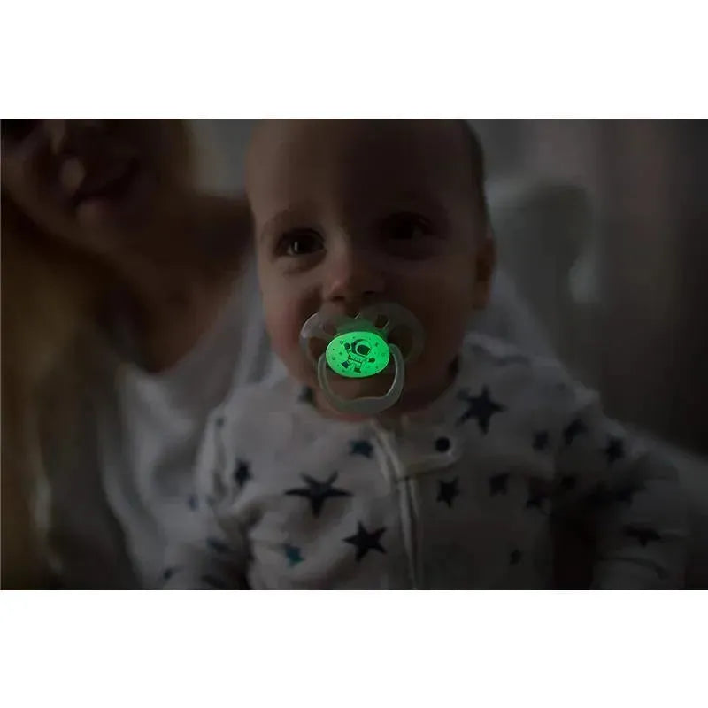 Dr. Brown’s Advantage Pacifiers, Stage 2, Glow In The Dark, Blue, 2-Pack Image 2