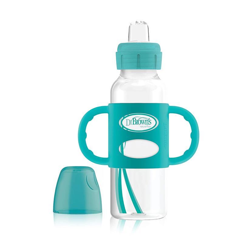 Dr. Brown's 8 Oz/250 Ml Pp N Sippy Spout Bottle W/ Silicone Handles, Turquoise, Single Image 7
