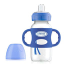 Dr. Brown's 9 Oz/270 Ml Pp Wide-Neck Sippy Spout Bottle W/ Silicone Handles, Blue, Single Image 1