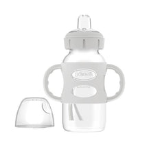 Dr. Brown's - 9 Oz/ 270 Ml Wide-Neck Sippy Spout Bottle With Silicone Handles, Gray Image 2