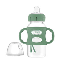 Dr. Brown's - 9 Oz/ 270 Ml Wide-Neck Sippy Spout Bottle With Silicone Handles, Green Image 2