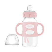 Dr. Brown's - 9 Oz/ 270 Ml Wide-Neck Sippy Spout Bottle With Silicone Handles, Light Pink Image 2
