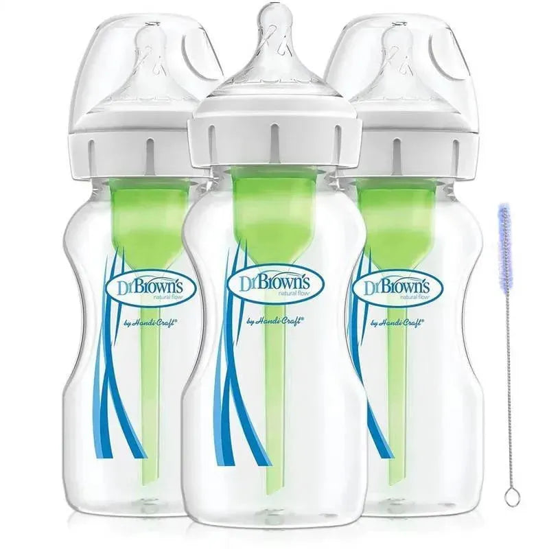 Dr. Brown's 9 oz Options+ Wide-Neck Bottles, 3-Pack Image 1