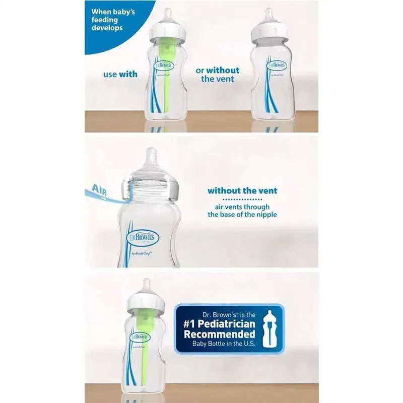 Dr. Brown's 9 oz Options+ Wide-Neck Bottles, 3-Pack Image 4