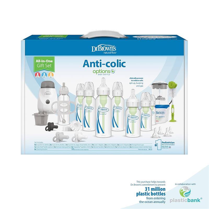 Dr. Brown's - All in One Options+, Narrow Anti-Colic Baby Bottle Gift Set Image 10