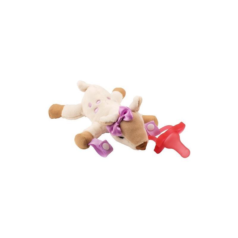 Dr. Brown's - Deer Lovey with Pink One-Piece Pacifier Image 2
