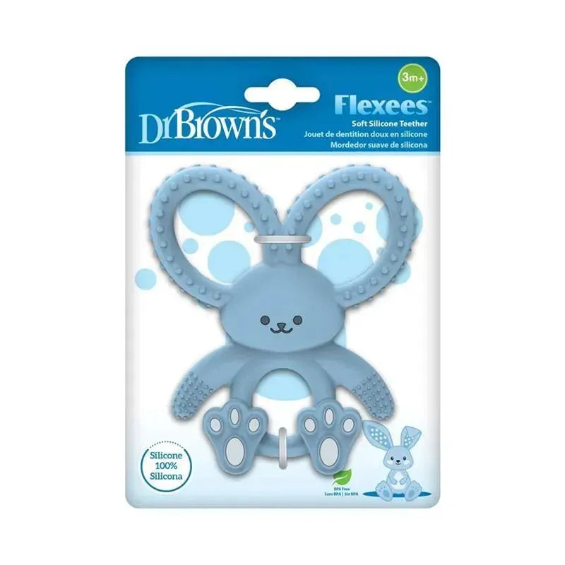 Dr. Brown's - Flexees Bunny Silicone Teether, Blue Image 2