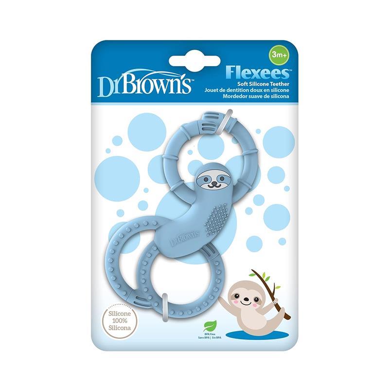 Dr. Brown's - Flexees Sloth Silicone Teether, Blue Image 2
