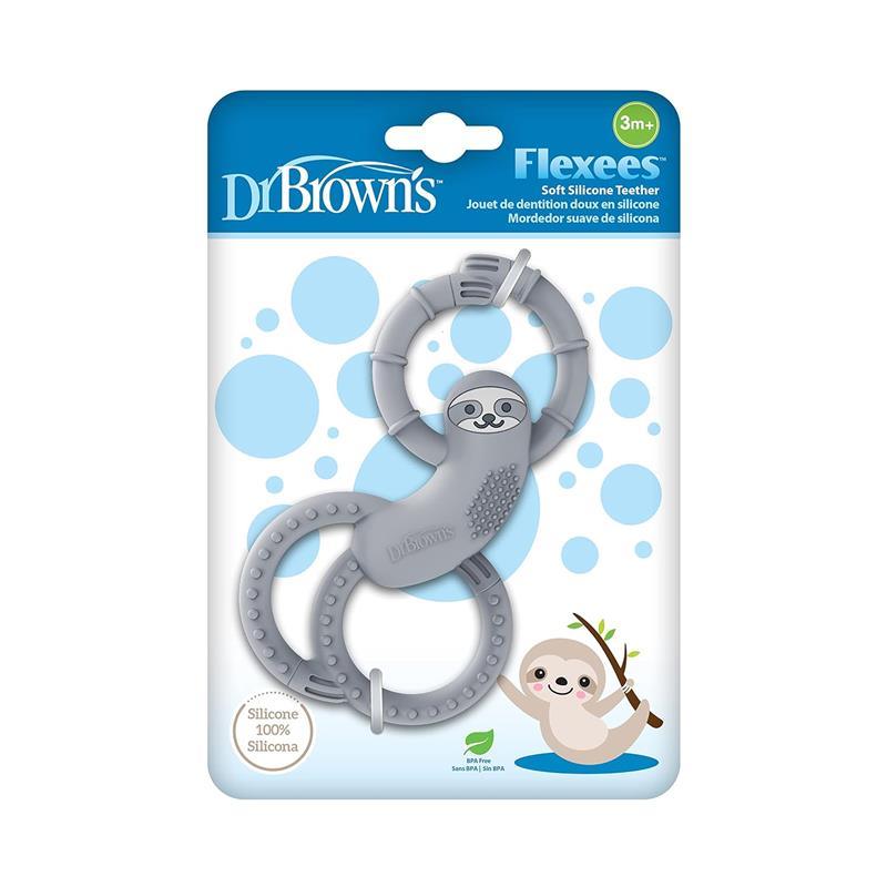 Dr. Brown's - Flexees Sloth Silicone Teether, Gray Image 2