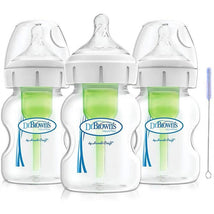 Dr. Brown's Options+ 3-Pack 5 oz. Wide-Neck Baby Bottles, Clear Image 1