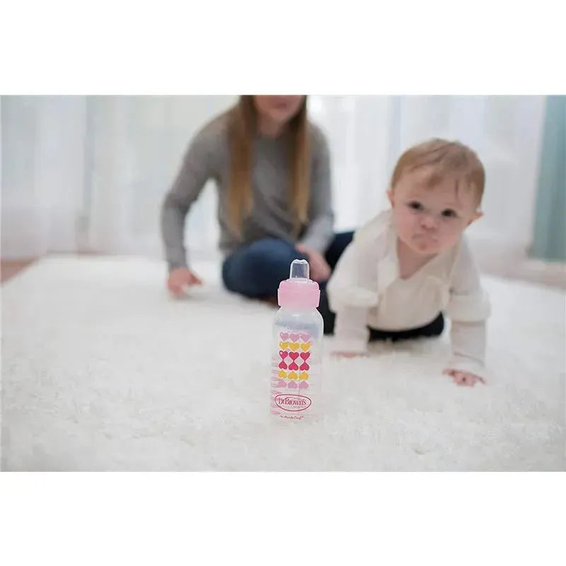 Dr. Brown - 9 Oz Options+ Wide-Neck Bottle To Sippy, Pink, 1Pk Image 3