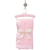 Elegant Baby Chalk Pink Hanging Coral Fleece Baby Blanket Image 1