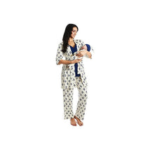 Everly Grey - 3Pk Analise Maternity & Nursing PJ Pant Set for Mom, Navy Image 1