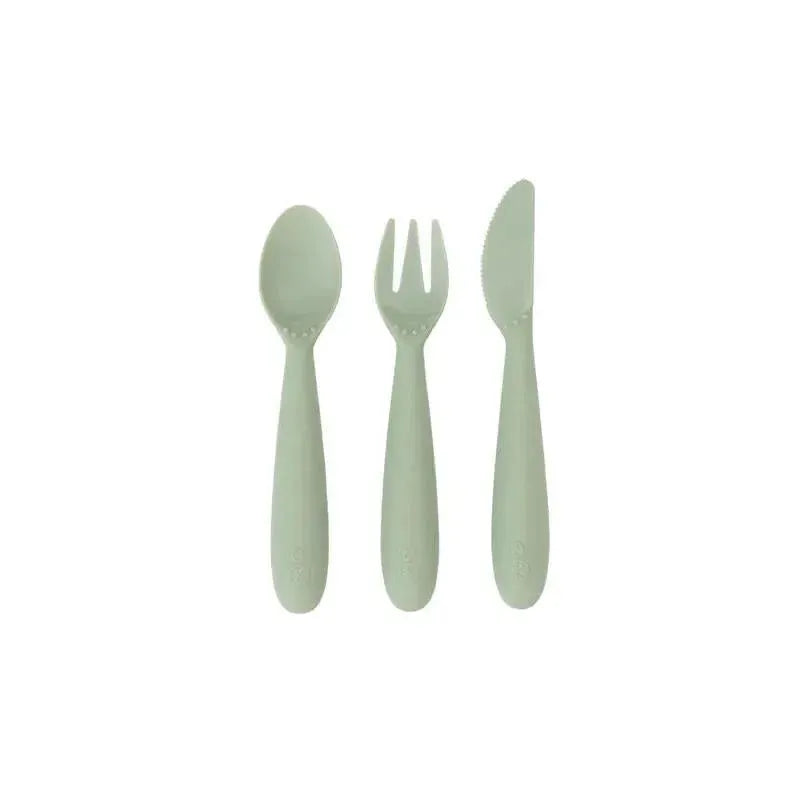 Ezpz - Happy Utensils, Sage Image 1