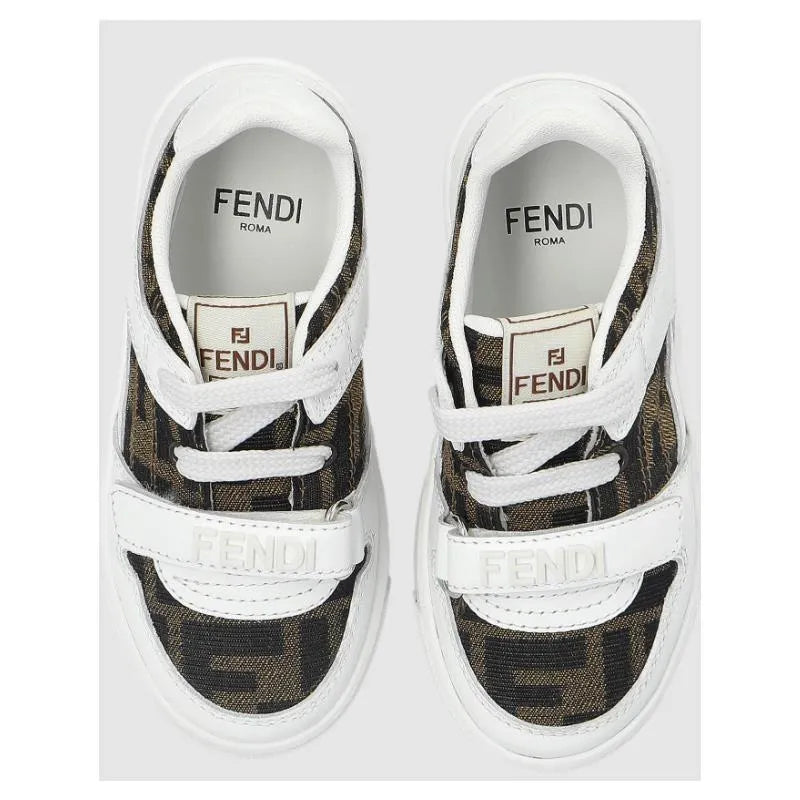 Fendi Baby - Babylace Up Velcro Ff Detailed Sneakers  Image 2
