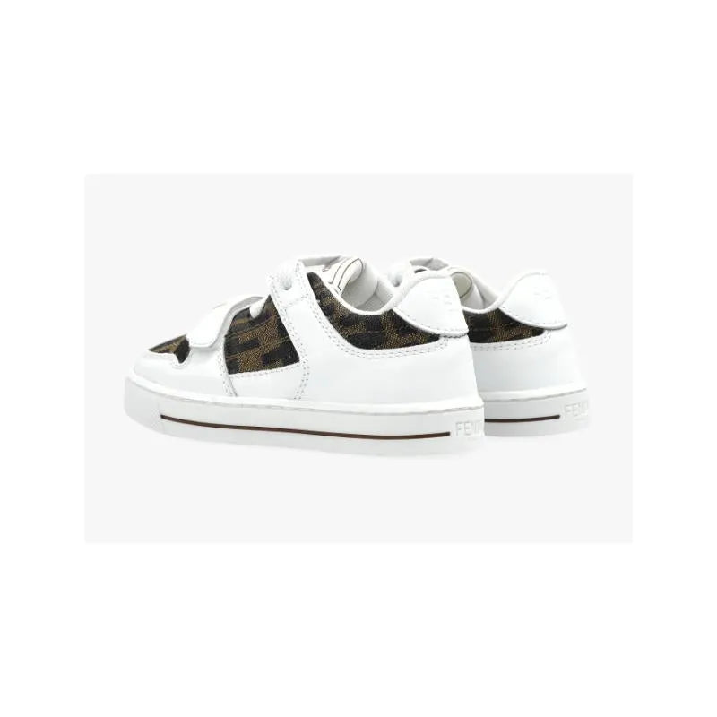 Fendi Baby - Babylace Up Velcro Ff Detailed Sneakers  Image 3