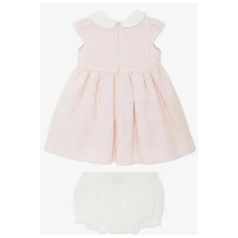 Fendi Baby - Cotton Jacquard Baby Dress, Pink Image 2