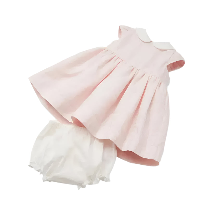 Fendi Baby - Cotton Jacquard Baby Dress, Pink Image 3
