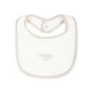 Fendi Baby - Footie Hat Bib With Bear In The Pocket Graphic, Beige Image 3