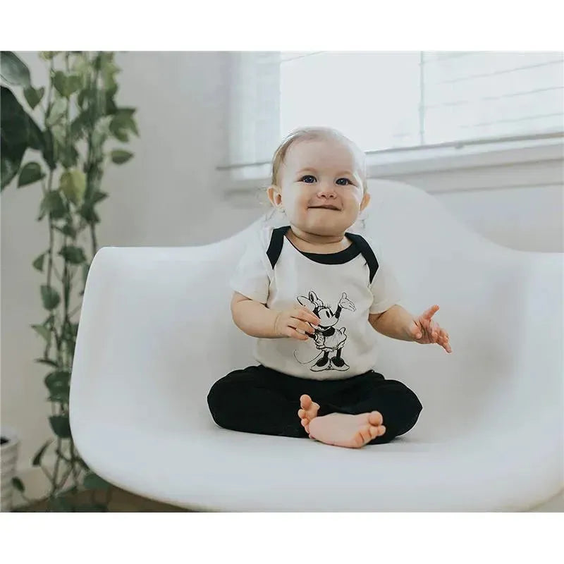 Finn + Emma Bodysuit, Pant & Bib Minnie Mouse, White/Red/Black Image 6